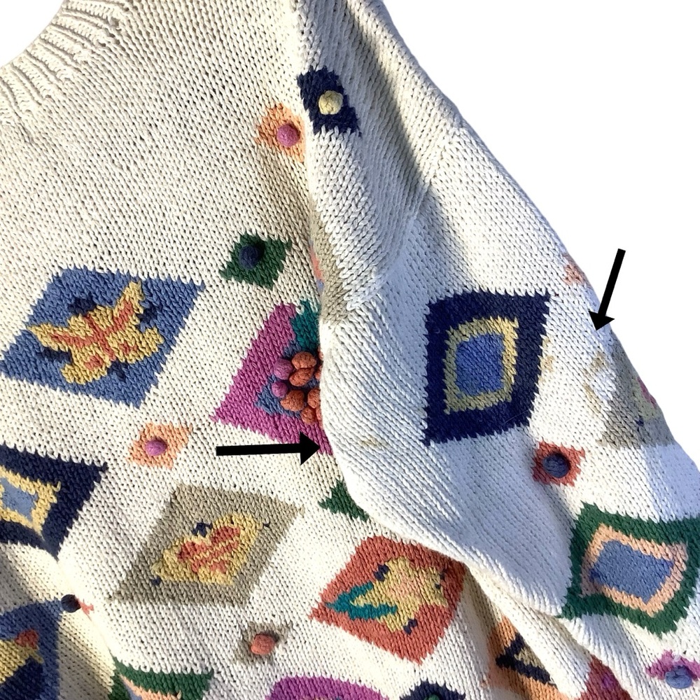 🛍️3/$25 BUNDLE Vintage Embroidered Knit Hunters Run Sweater Women’s Medium - Picture 10 of 15
